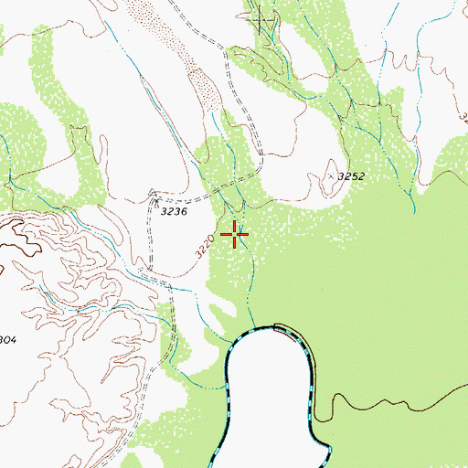Topographic Map of Red Light Draw, TX