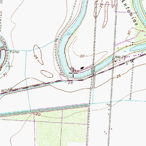 Topographic Map of Resaca de las Antonias, TX