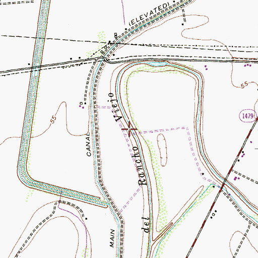 Topographic Map of Resaca del Rancho Viejo, TX