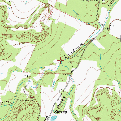 Topographic Map of Riley Creek, TX