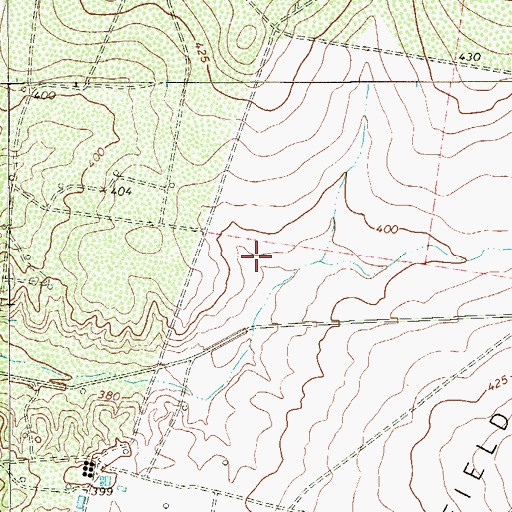 Topographic Map of Rincon Oil Field, TX
