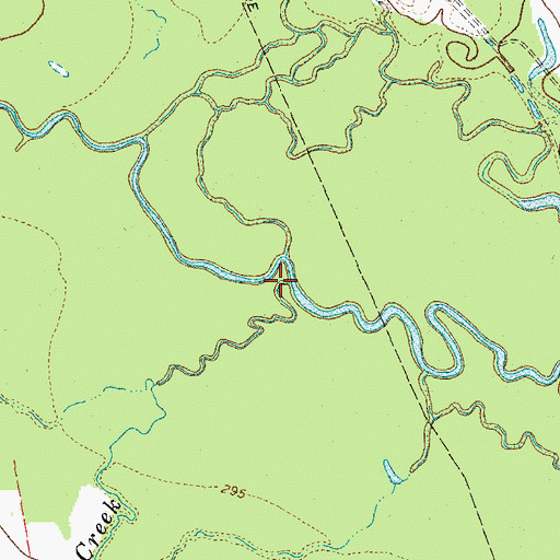 Topographic Map of Ripley Creek, TX