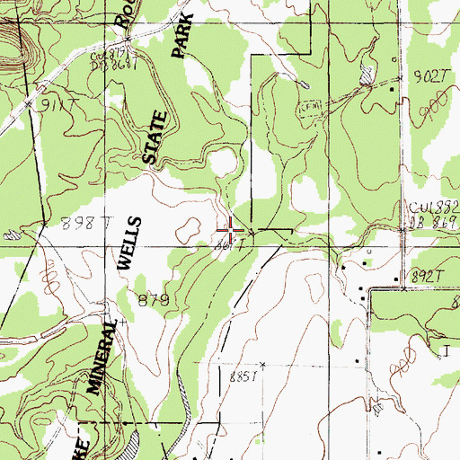 Topographic Map of Rippy Branch, TX