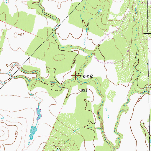 Topographic Map of Rocky Creek, TX