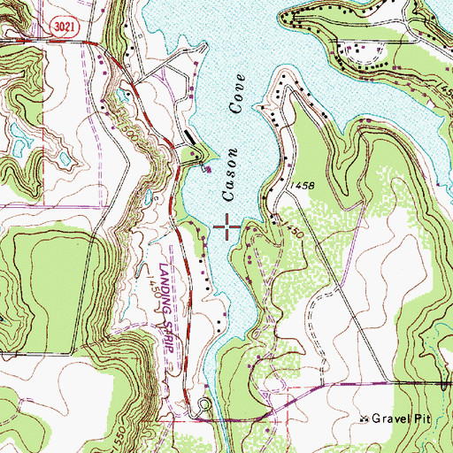 Topographic Map of Rocky Creek, TX