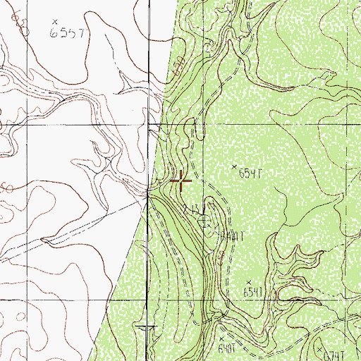 Topographic Map of Rosita San Juan Creek, TX