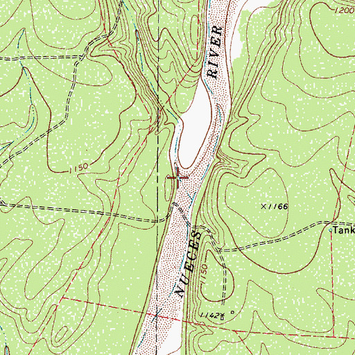 Topographic Map of Rough Hollow, TX