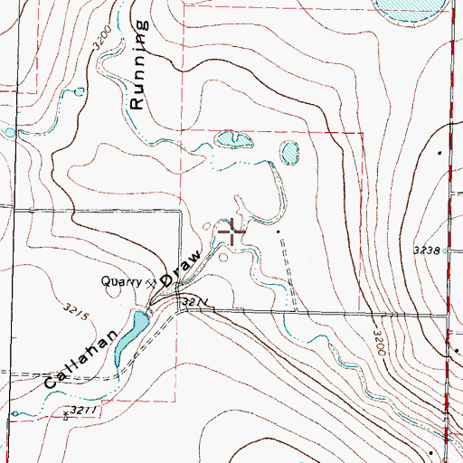 Topographic Map of Running Water Draw, TX