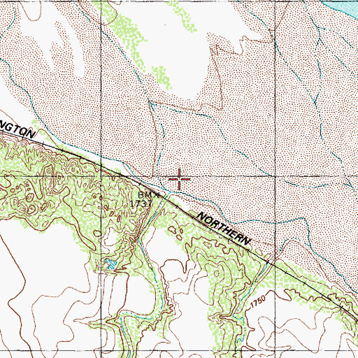 Topographic Map of Rustlers Creek, TX