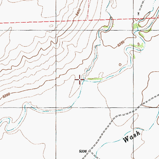 Topographic Map of Wild Cow Wash, AZ