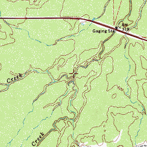 Topographic Map of Salado Creek, TX
