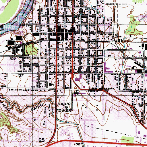 Topographic Map of Doctor Savages Hospital (historical), AL