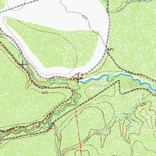 Topographic Map of Sauz Mocho Creek, TX