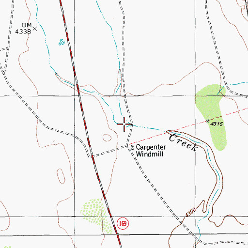 Topographic Map of Savcito Creek, TX