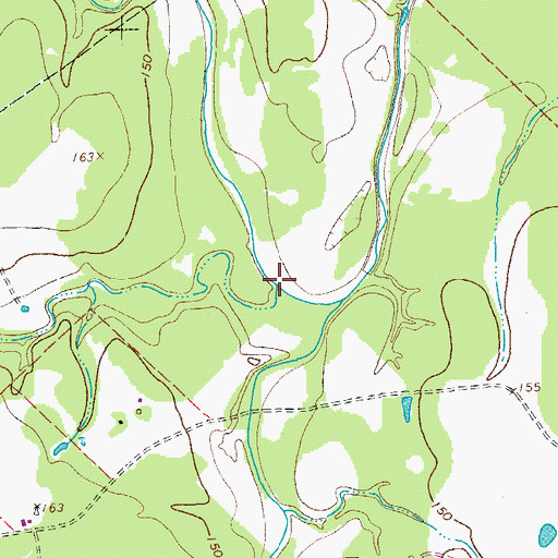 Topographic Map of Scarboroughs Branch, TX