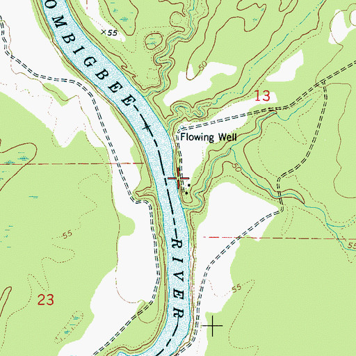 Topographic Map of Gays Ferry (historical), AL
