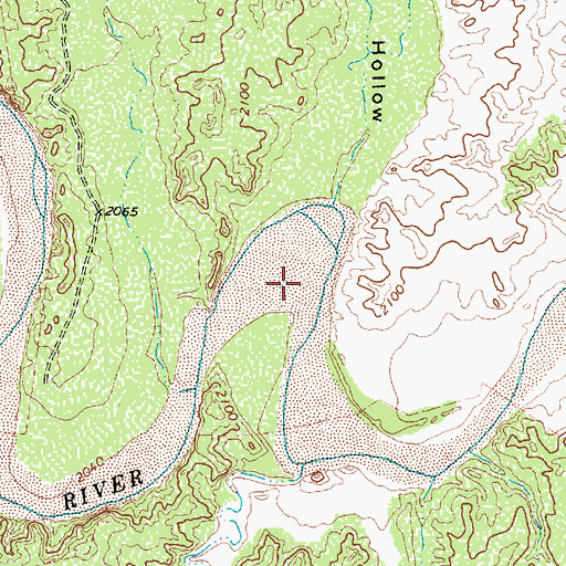 Topographic Map of Schoolhouse Hollow, TX