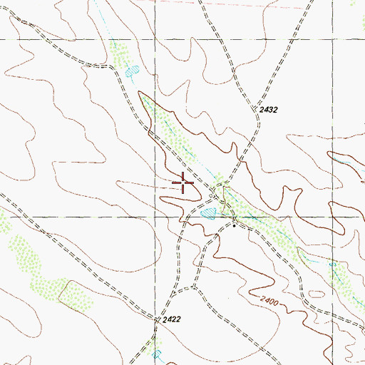 Topographic Map of Schupbachs Ranch, TX