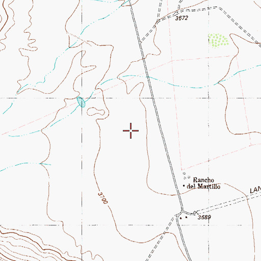Topographic Map of Seminole Trail, TX