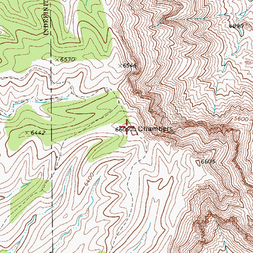 Topographic Map of Sierra Diablo, TX