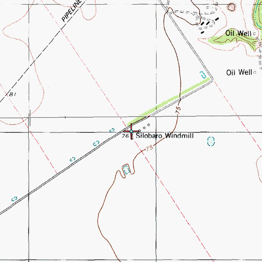 Topographic Map of Silobaro Windmill, TX