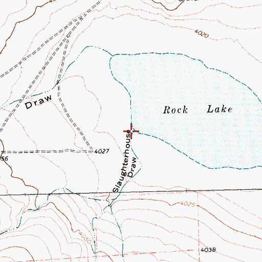 Topographic Map of Slaughterhouse Draw, TX