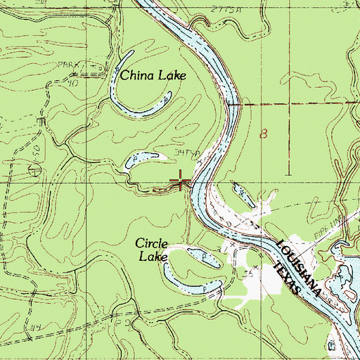 Topographic Map of Slaydons Creek, TX
