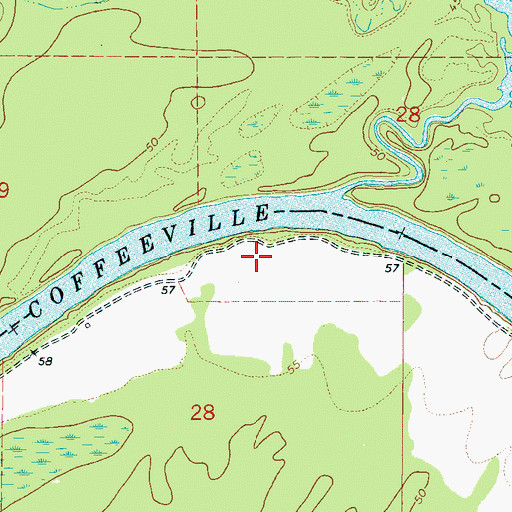 Topographic Map of Kansas (historical), AL