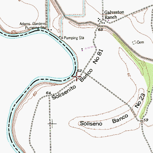 Topographic Map of Solisenito Banco Number 81, TX