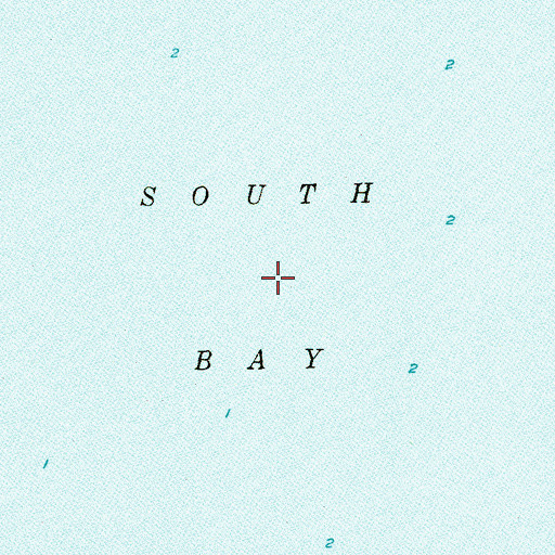 Topographic Map of South Bay, TX