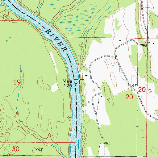 Topographic Map of Liberty Landing, AL