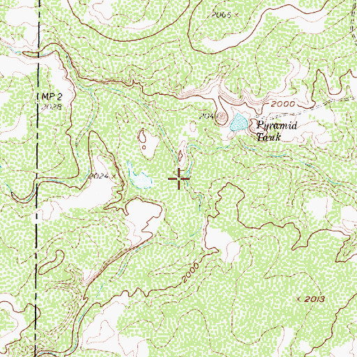 Topographic Map of South Gasconades Creek, TX