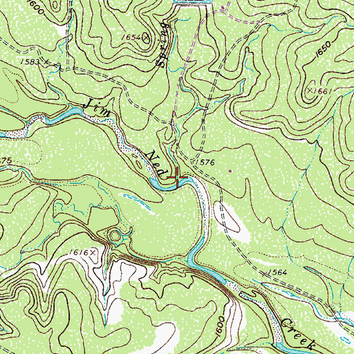 Topographic Map of Spring Branch, TX