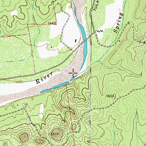 Topographic Map of Spring Branch, TX