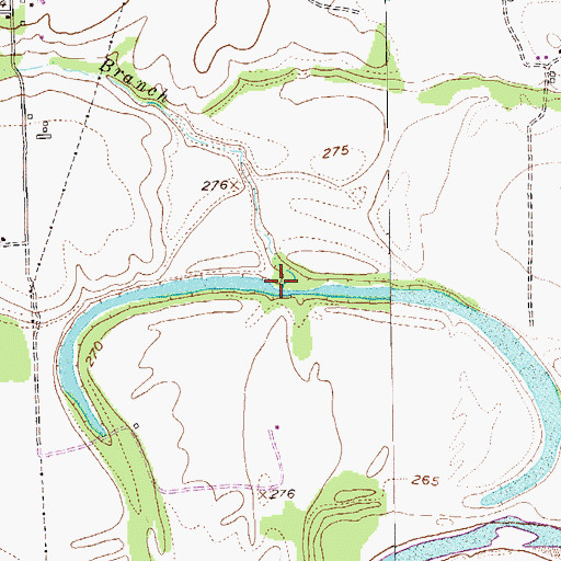 Topographic Map of Spring Branch, TX