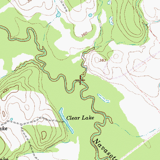 Topographic Map of Spring Creek, TX