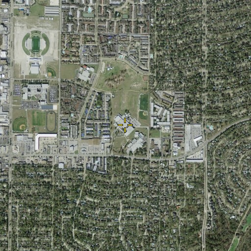 Aerial/Satellite Image of Spring Forest Junior High School, TX