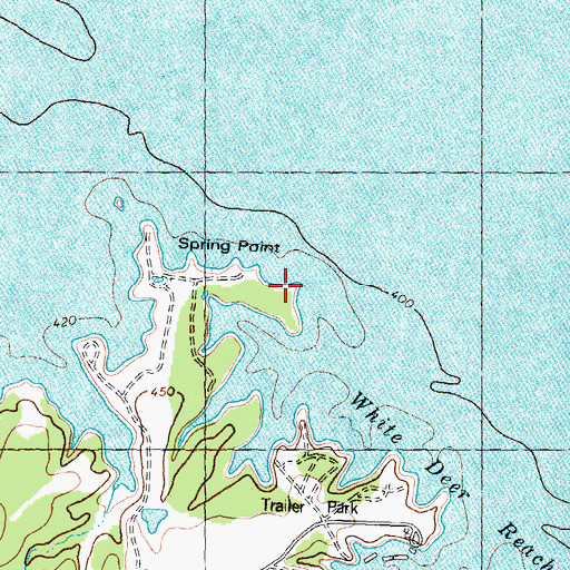 Topographic Map of Spring Point, TX