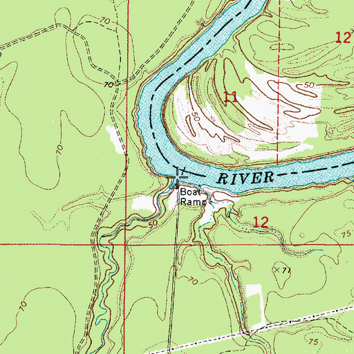 Topographic Map of Lost Creek, AL