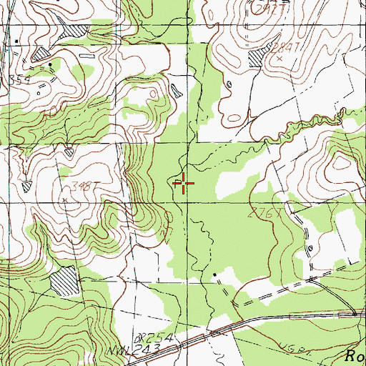 Topographic Map of Starkey Creek, TX