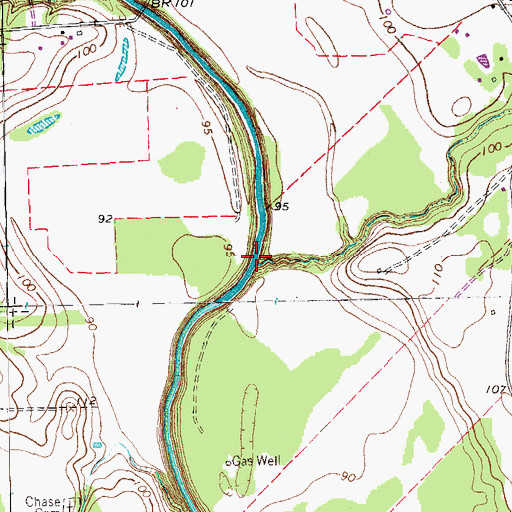 Topographic Map of Stem Branch, TX