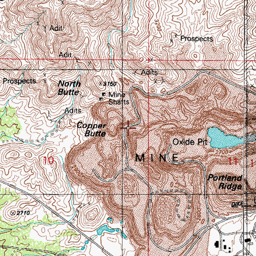 Topographic Map of Wild Hog Mountain, AZ