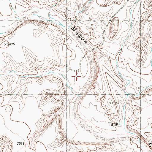 Topographic Map of Stewart Ranch, TX