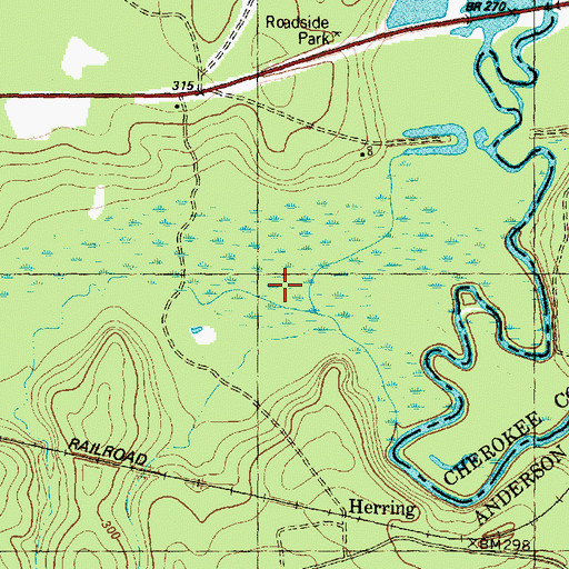 Topographic Map of Stills Creek, TX