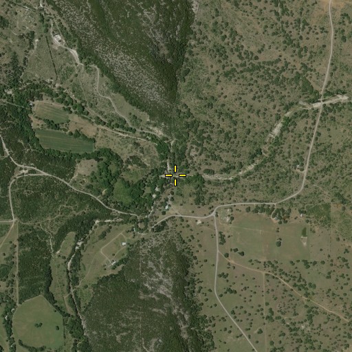 Aerial/Satellite Image of Straight Fork, TX