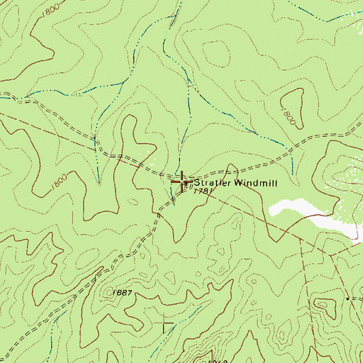Topographic Map of Stratler Windmill, TX