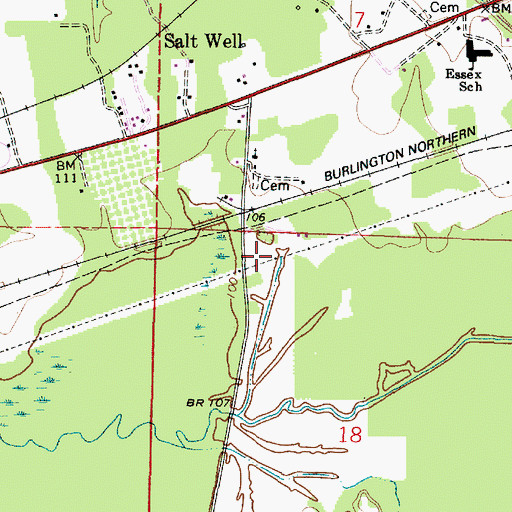 Topographic Map of Miller Church (historical), AL