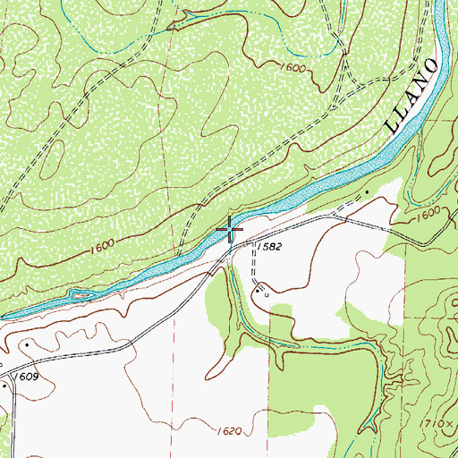 Topographic Map of Sycamore Creek, TX