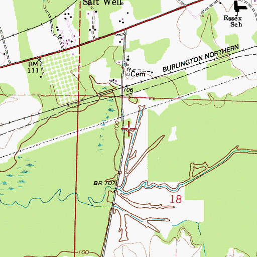 Topographic Map of Millers School (historical), AL