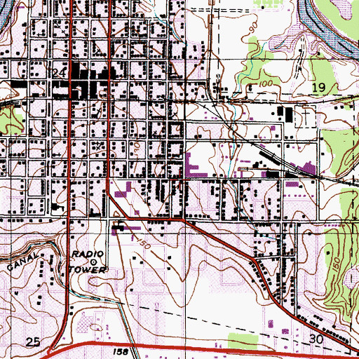 Topographic Map of Morning Star Baptist Church, AL
